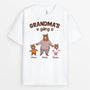 3001AUK1 bear grandmas gang t shirt  personalised presents for grandma