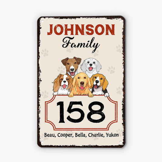 3002EUK1 family bernard metal sign  personalised gift ideas for dog lovers_5551f6d2 be7d 4df6 b0f2 8c0d7cac99fb