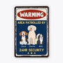 3005EUK1 personalised metal dog warning signs_ for dog owners 3005e6p3c