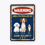 3005EUK2 personalised metal dog warning signs_ for dog owners 3005e6p3c