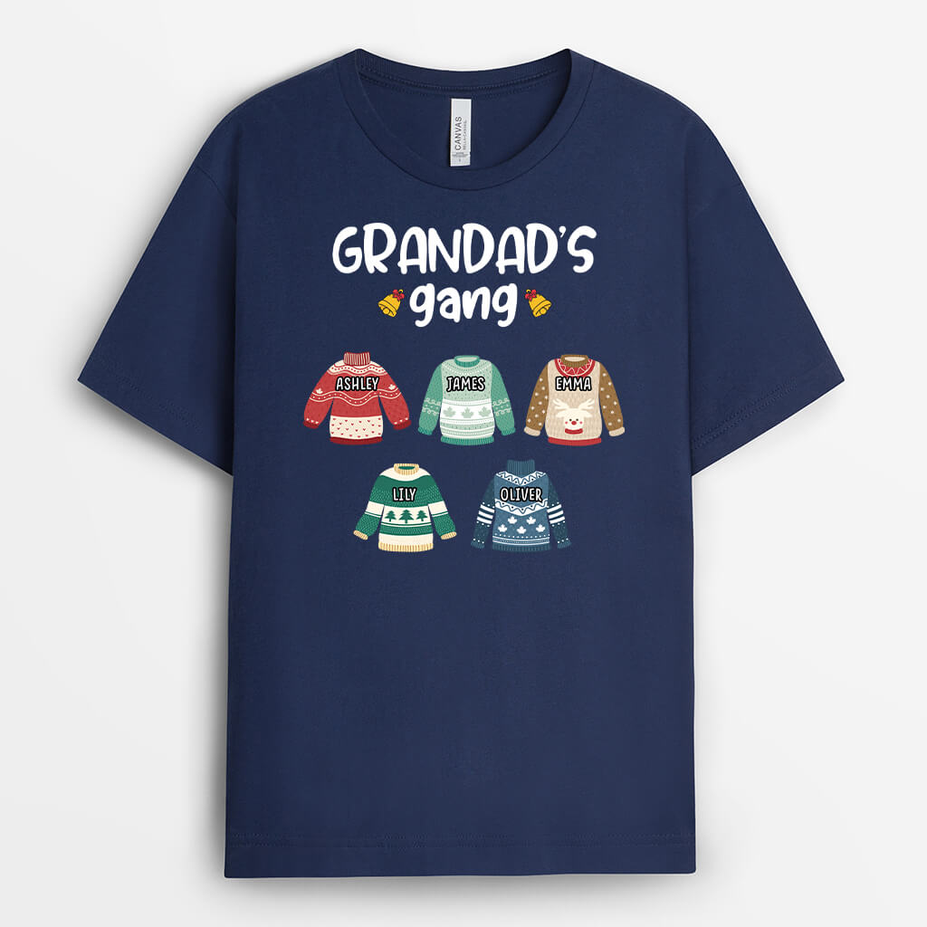 Personalised 5 Sweatshirts Grandad's Gang T-Shirt