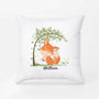 3042PUK2 fox name pillow  personalised gifts for kids