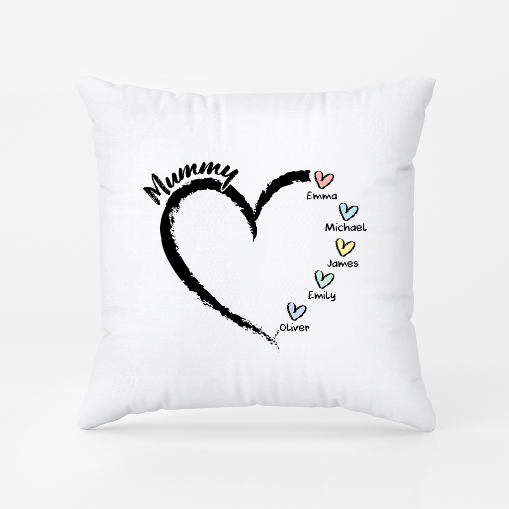3044PUK2 personalised grandma pillow with grandkids names for grandmamum 3044p8f5a
