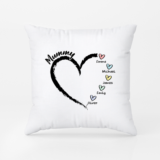 3044PUK2 personalised grandma pillow with grandkids names for grandmamum 3044p8f5a