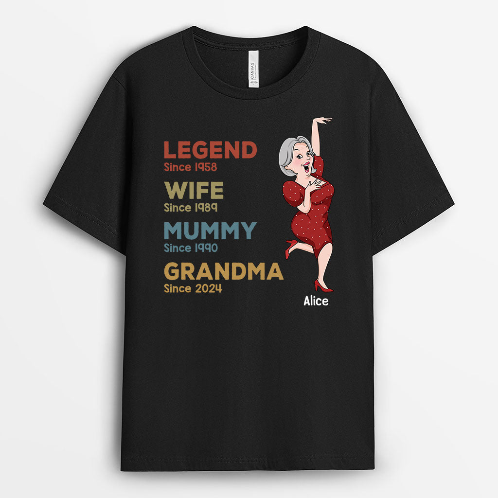 Personalised Legend Wife Mummy Grandma T-Shirt