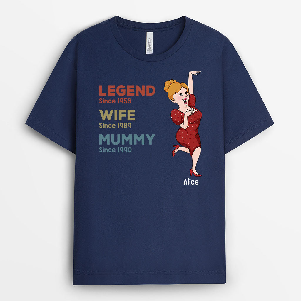 Personalised Legend Wife Mummy Grandma T-Shirt