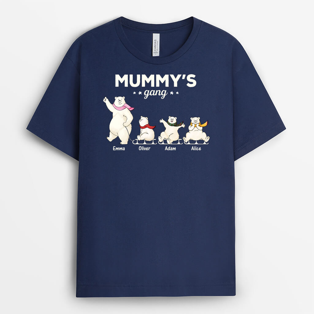 Personalised White Bears Grandma's Gang T-Shirt