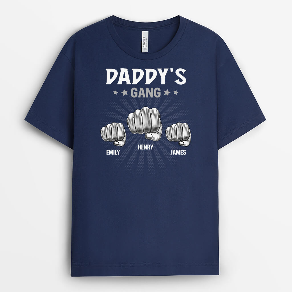 Personalised Grandad's Gang Fists T-shirt