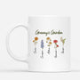 3097MUK1 grandmas garden flower mug  personalised gift ideas for grandma