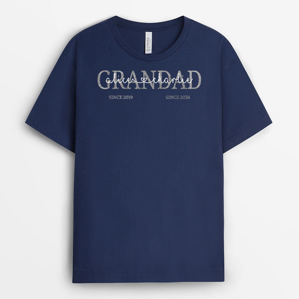 Personalised Grandad Since T-Shirt