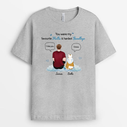 3172AUK2 you were my t shirt  personalised present ideas for cat mum