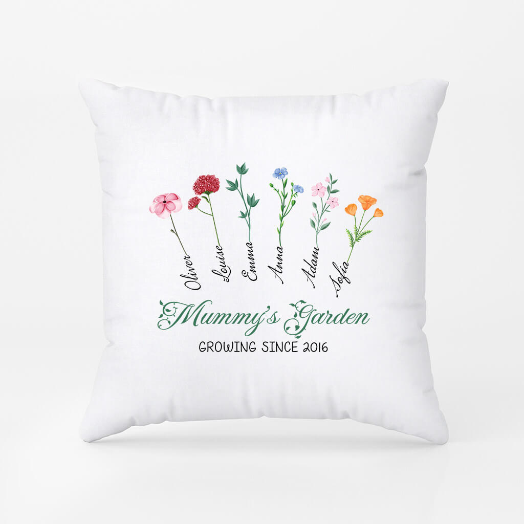 3173PUK2 grandmas garden pillow  personalised present ideas for grandma