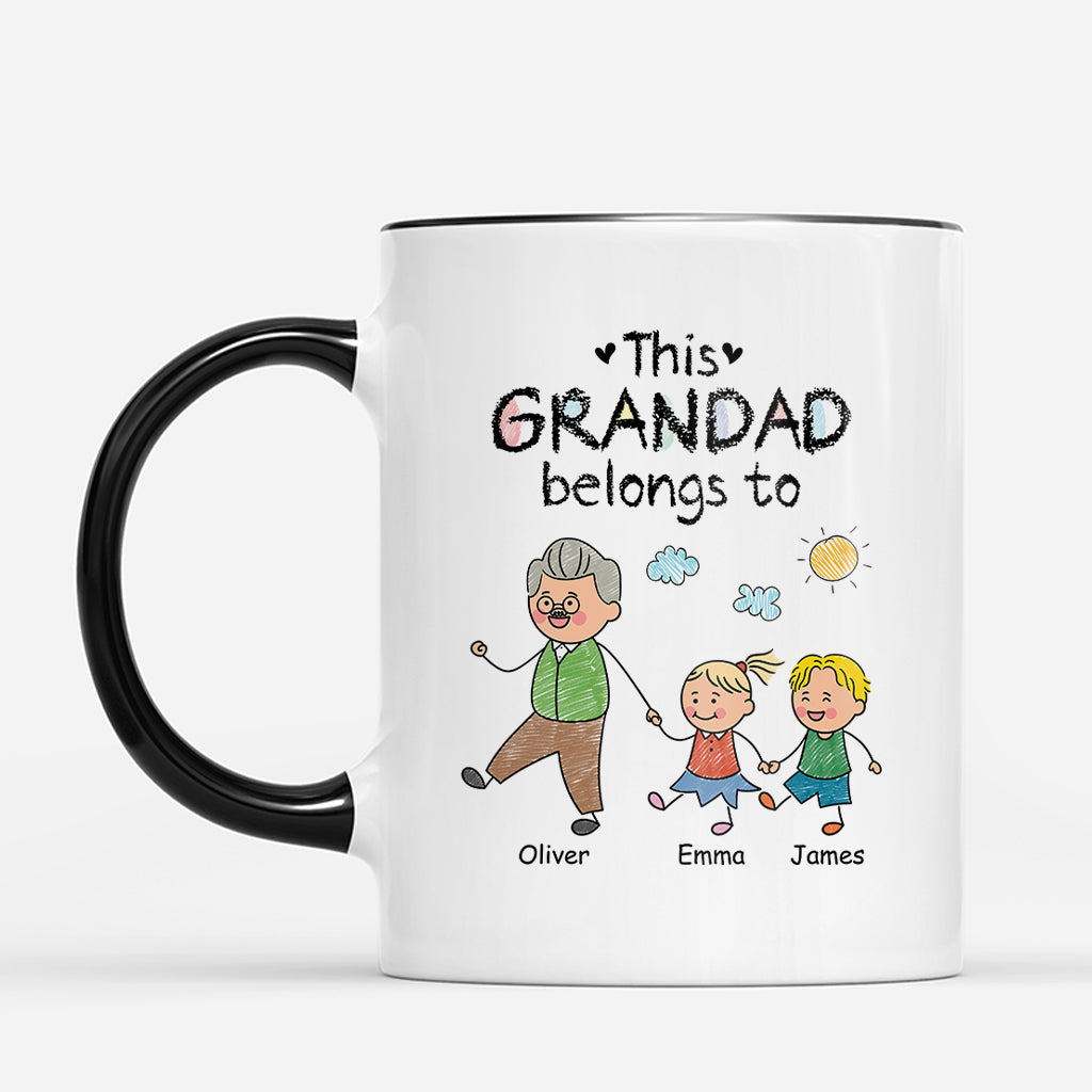3175MUK2 personalised this mummy belongs to mug for mum dad granny grandad 3175m8p8a