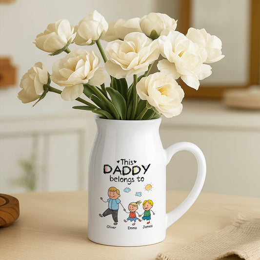 3175OUK2 personalised this mummy belongs to vase for mum dad granny grandad 3175o8p8a