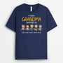 3190AUK2 this grandad belongs to grandkid holding hands  personalised t shirt for grandad