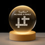 3221LUK1 personalised family crossword puzzle art crystal ball lamp for family 3221l6f5i