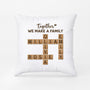 3221PUK1 together we make a family pillow  personalised gifts for family