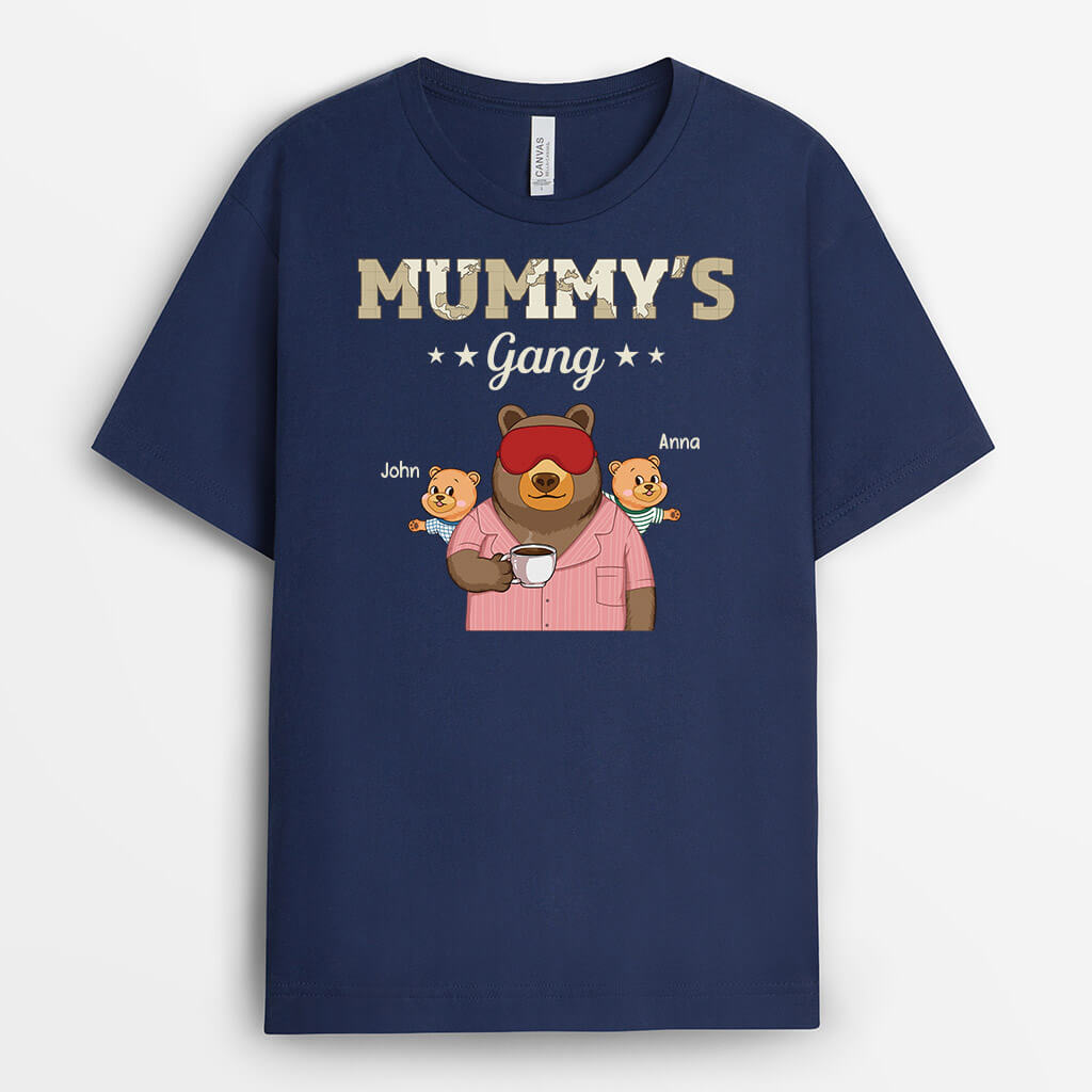 Personalised Cute Bear Grandad's Gang T-Shirt