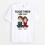 3269AUK1 pastel together since t shirt  personalised gifts for couples