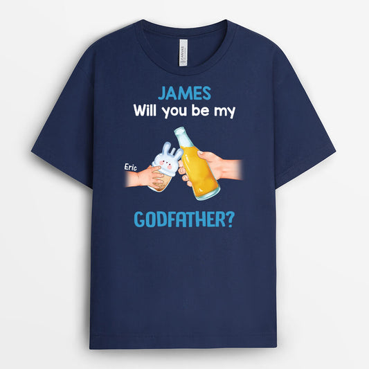 3272AUK2 will you be my godfather t shirt  personalised gifts for godfather