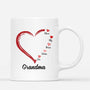 3279MUK1 grandma heart mug  personalised gift for grandma