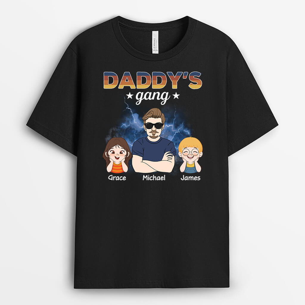 Personalised Cool Grandad's Gang T-Shirt