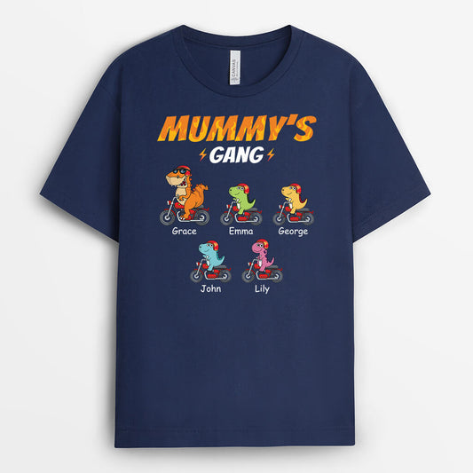 3306AUK2 cool dinorsaus grandads gang t shirt  personalised gifts for grandad