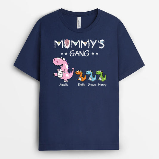3312AUK2 grandads gang dinorsaus t shirt  personalised gifts for grandad