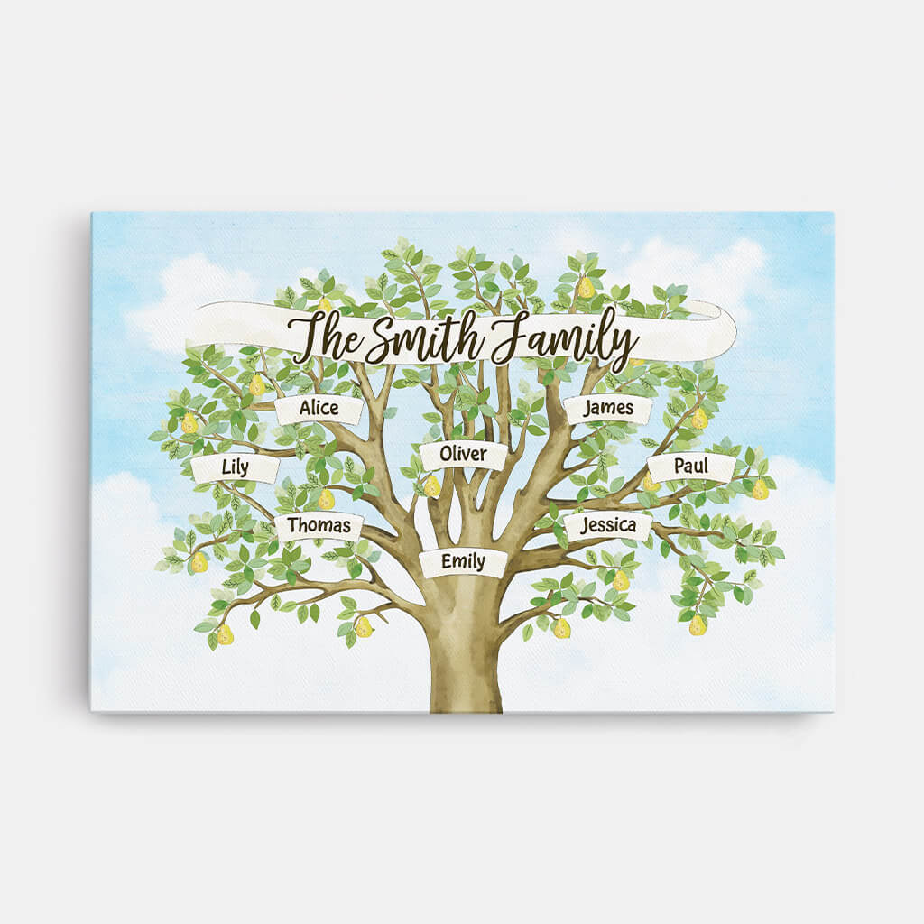 Personalised The Smith Family Pear Tree T-Shirt