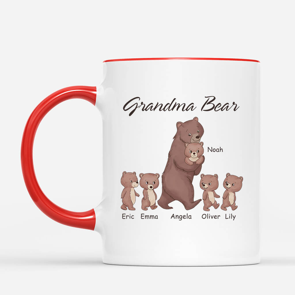 3325MUK2 personalised grandad dad bear and cubs mug  personalised gifts for your grandad dad