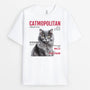 3326AUK1 personalised catmopolitan t shirt  customised gifts for cat owners