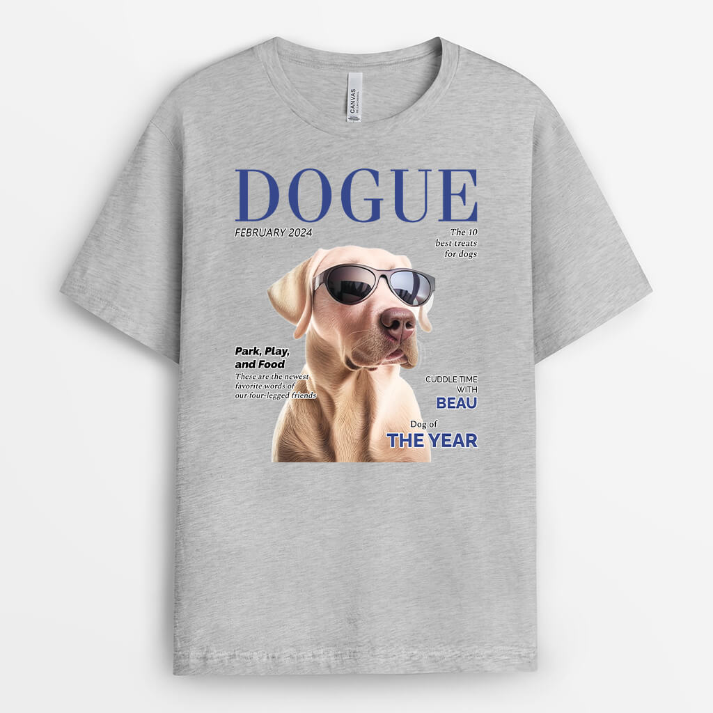 3326AUK2 personalised dogue t shirt  personalised gifts for dog owners