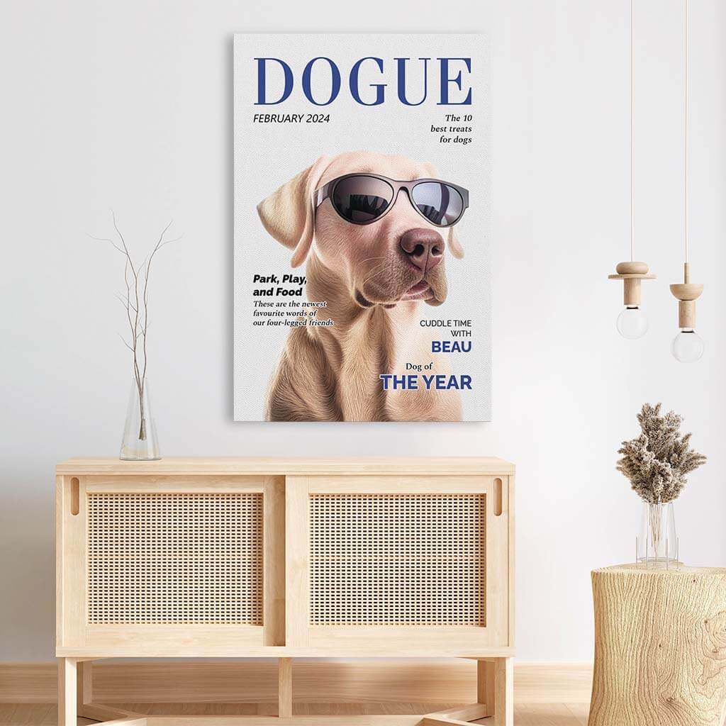 Personalised Dogue Canvas For Dog Lovers