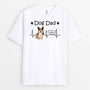 3327AUK1 personalised cute dog dad t shirt  personalised gift for him