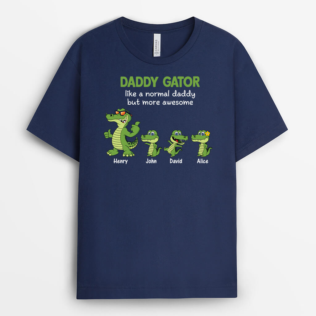3380AUK2 grandad gator t shirt  personalised gifts for grandad