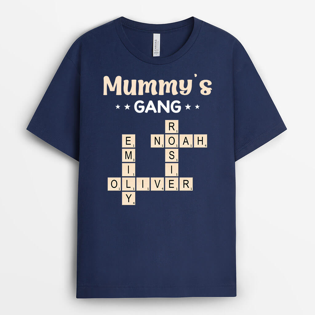 Personalised Grandad's Gang Crossword T-Shirt