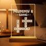 3402LUK1 personalised crossword puzzle art night light for mumdad 3402l8q5a
