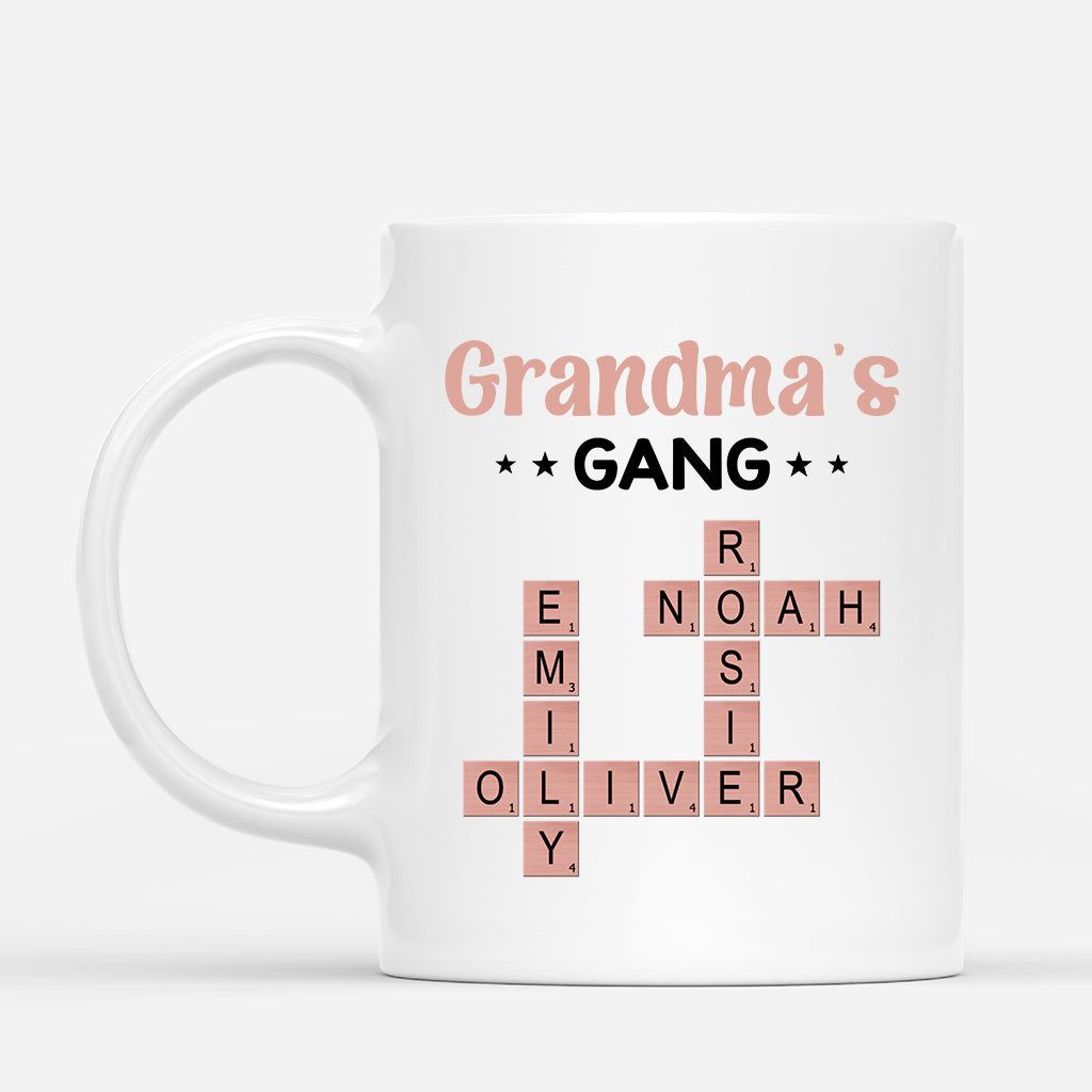 3402MUK3 crossword grandmas gang mug  personalised gifts for grandma