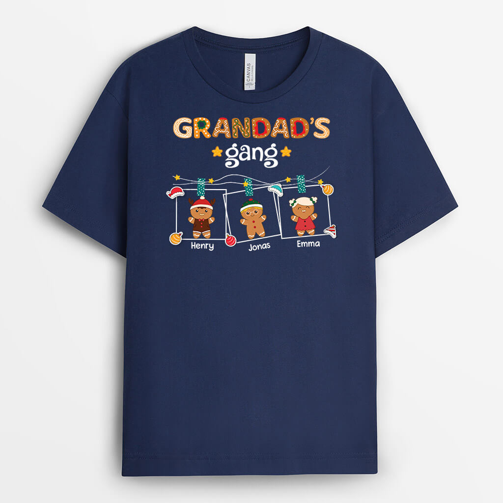 Personalised Xmas Ginger Bread Grandma's Gang T-Shirt