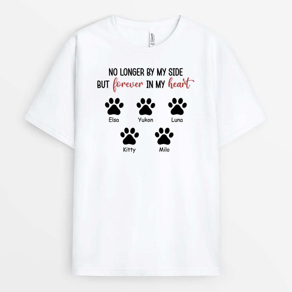 Personalised No Longer By My Side T-Shirt For Pet Lovers