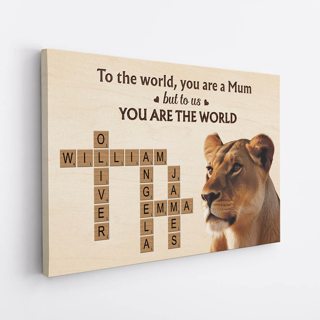 Personalised To The World, You Are Dad Canvas