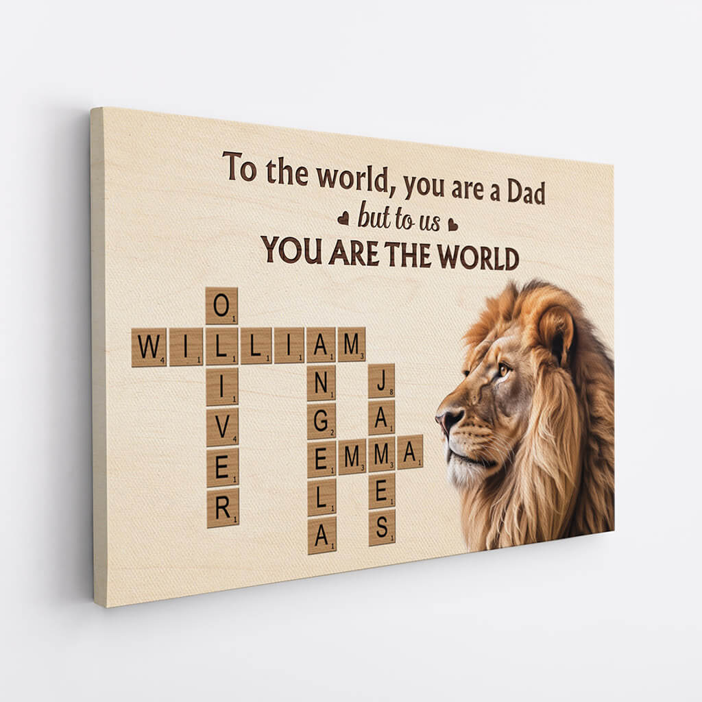 Personalised To The World, You Are Mum Canvas