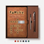 3446MUK1 personalised uv printed leather family crossword notebook and pen set 3446mosv5i_1