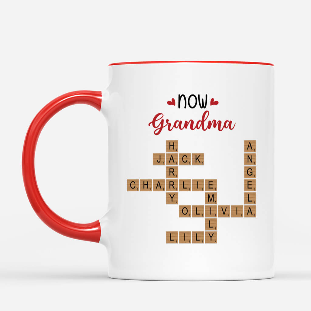 3454MUK3 first mummy now grandma mug  personalised gifts for grandma