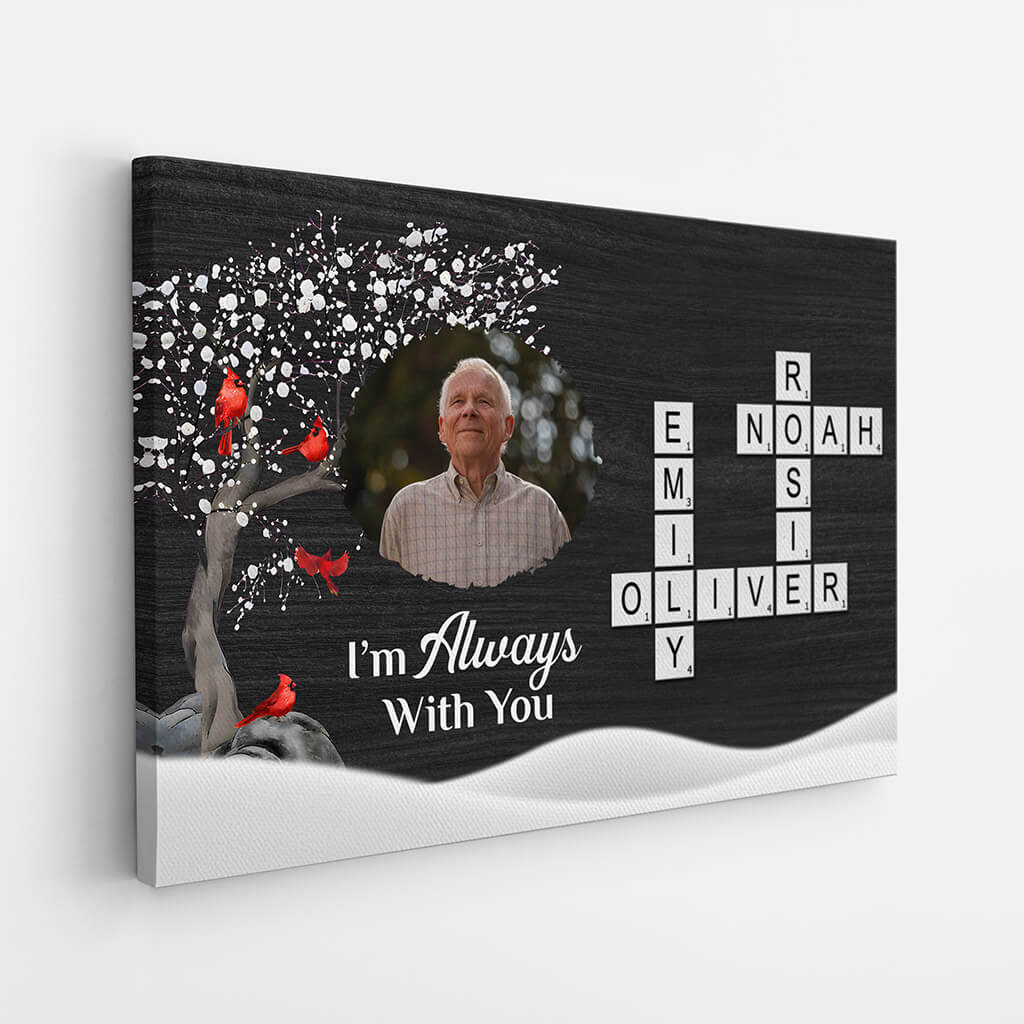 Personalised I'm Always With You Canvas For Grandma