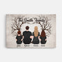 3467CUK1 the smith family under heart tree canvas  personalised gifts for family