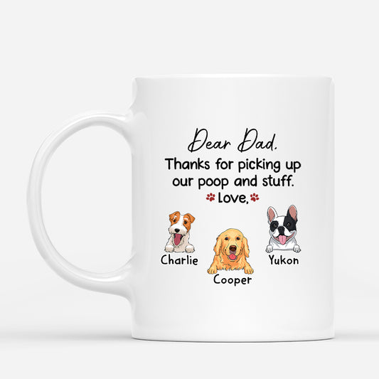 3473MUK1 dear dad thanks for picking up my poop and stuff mug  personalised gifts for dog dad_00cd6254 5480 4ff1 8356 b435d6357c33