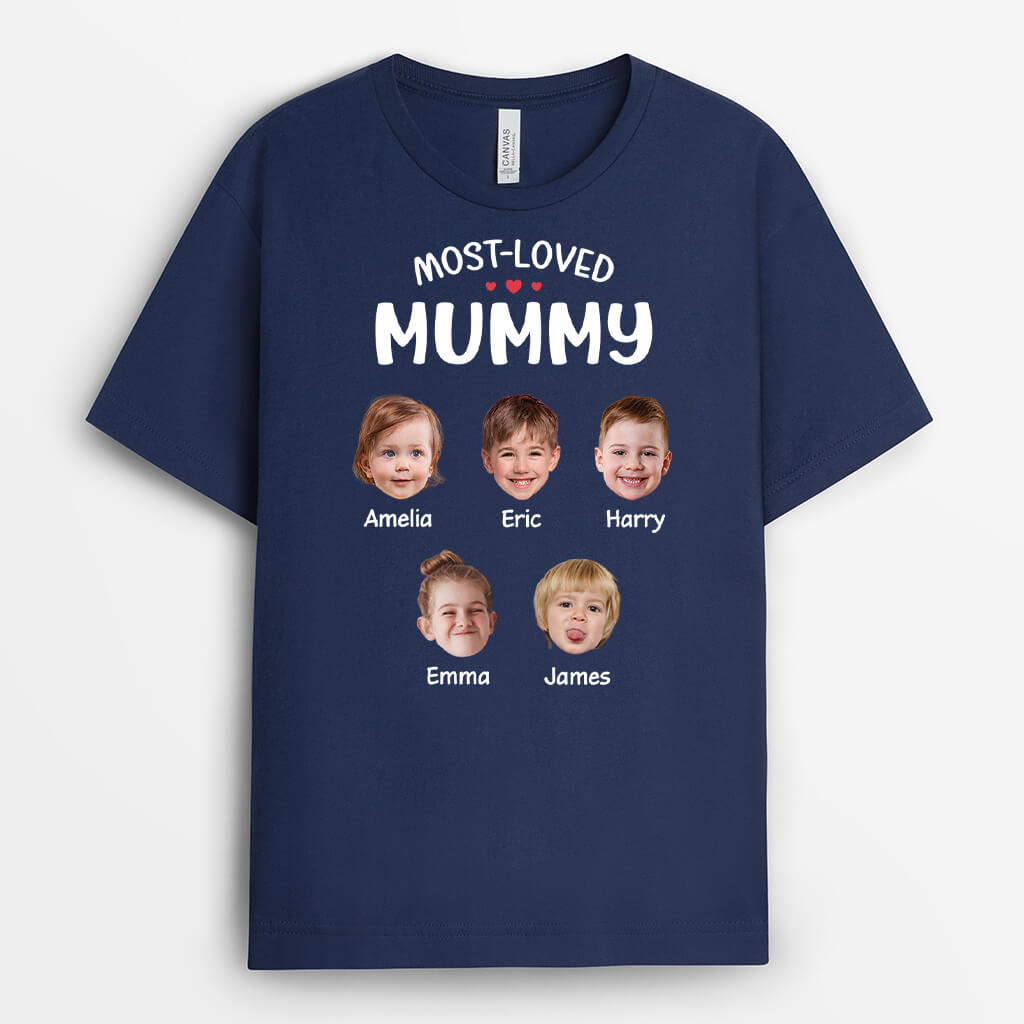 3496AUK2 most loved grandad t shirt  personalised gifts for grandad