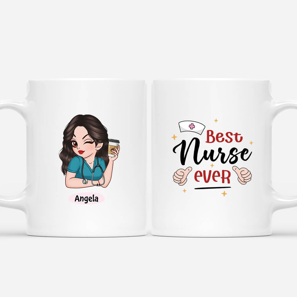 3517MUK1 best nurse ever mug  personalised gifts for her