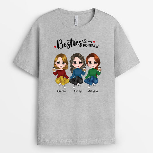 3519AUK2 Personalised Sisters Forever T shirt